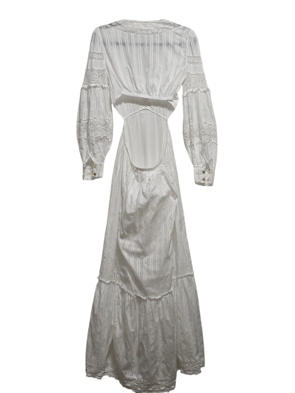 LoveShackFancy Aneesha White Lace Maxi Dress Boho Cottagecore Romantic XS/S - Picture 4 of 12